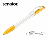 Ручка шариковая «Hattrix Polished Basic», белая с желтым