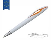 Ручка шариковая «Chink White», белая с оранжевым