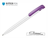 Ручка «Clear Solid», белая с фиолетовым