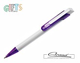 Ручка шариковая «Bastion», белая с фиолетовым