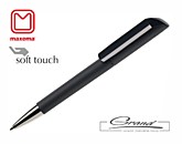Ручка шариковая «Flow», покрытие soft touch, черная