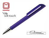 Ручка шариковая «Flow», покрытие soft touch, фиолетовая