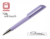 Ручка шариковая «Flow», покрытие soft touch, сиреневая