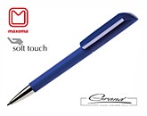 Ручка шариковая «Flow», покрытие soft touch, синяя