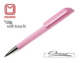 Ручка шариковая «Flow», покрытие soft touch, светло-розовая