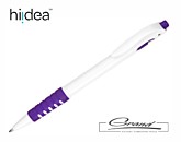 Промо-ручка шариковая «Doran», белая с фиолетовым