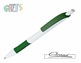 Ручка шариковая «Vente», белая с зеленым