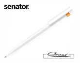 Ручка шариковая «Liberty Basic Polished», белая с оранжевым