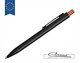 Ручка шариковая «Blaze», черная с оранжевым