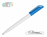 Ручка шариковая «Libero White», белая с голубым