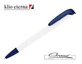 Ручка шариковая «JONA W», белая с синим