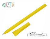Ручка шариковая «Artel» из бумаги, желтая