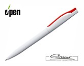 Ручка шариковая «Pin», белая с красным