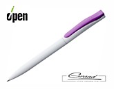 Ручка шариковая «Pin», белая с фиолетовым