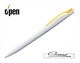 Ручка шариковая «Pin», белая с желтым