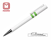 Ручка шариковая «Ethic», белая с зеленым