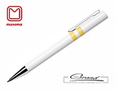 Ручка шариковая «Ethic», белая с желтым