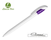 Промо-ручка шариковая «Golf White», белая фиолетовым