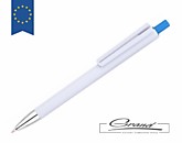 Ручка «Needle White», белая с голубым