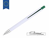 Ручка «Needle White», белая с зеленым