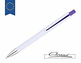 Ручка «Needle White», белая с фиолетовым