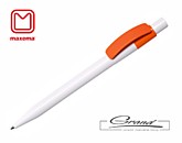 Ручка «Pixel Cb Gloss»,белый/оранжевый