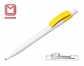 Ручка «Pixel Cb Gloss»,белый/желтый